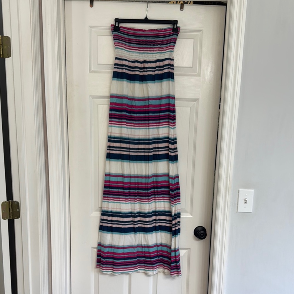 Striped Multicolor Maxi Skirt